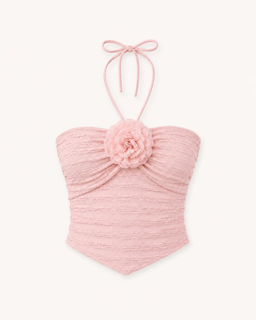 Rosette Halter Top