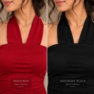 NOIR MUSE HALTER DRESS - Image 4