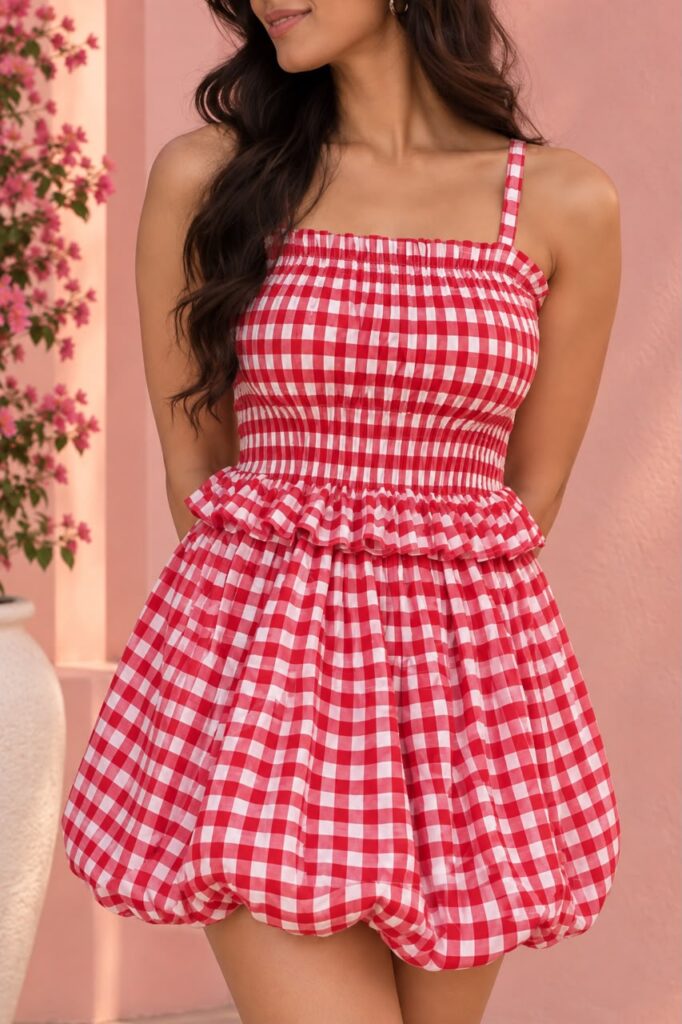 ROSIE GINGHAM BUBBLE MINI