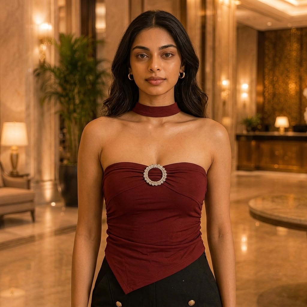 Aurea Pearl Tube Top