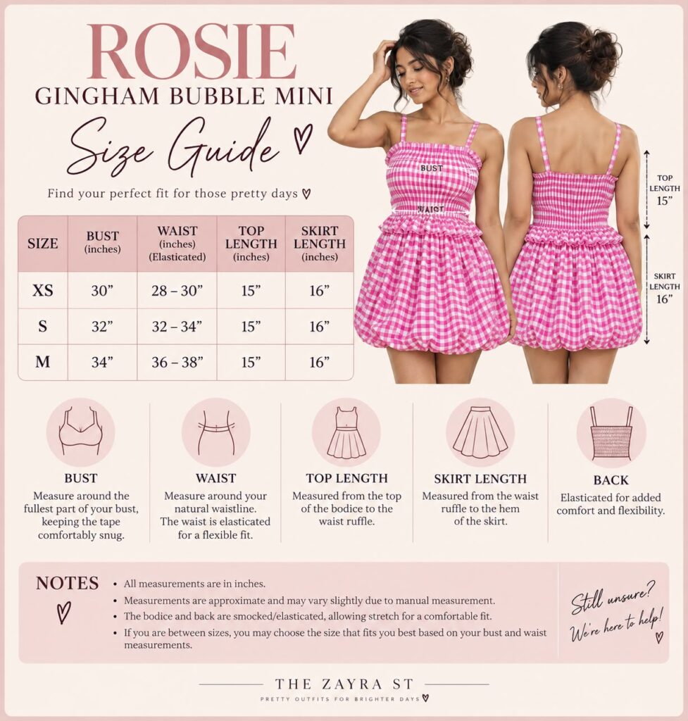 ROSIE GINGHAM BUBBLE MINI