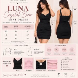 LUNA CRYSTAL BOW MINI DRESS - Image 10