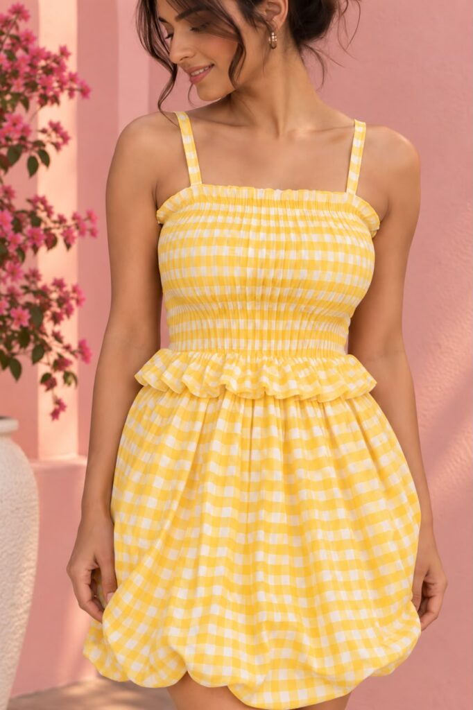 ROSIE GINGHAM BUBBLE MINI
