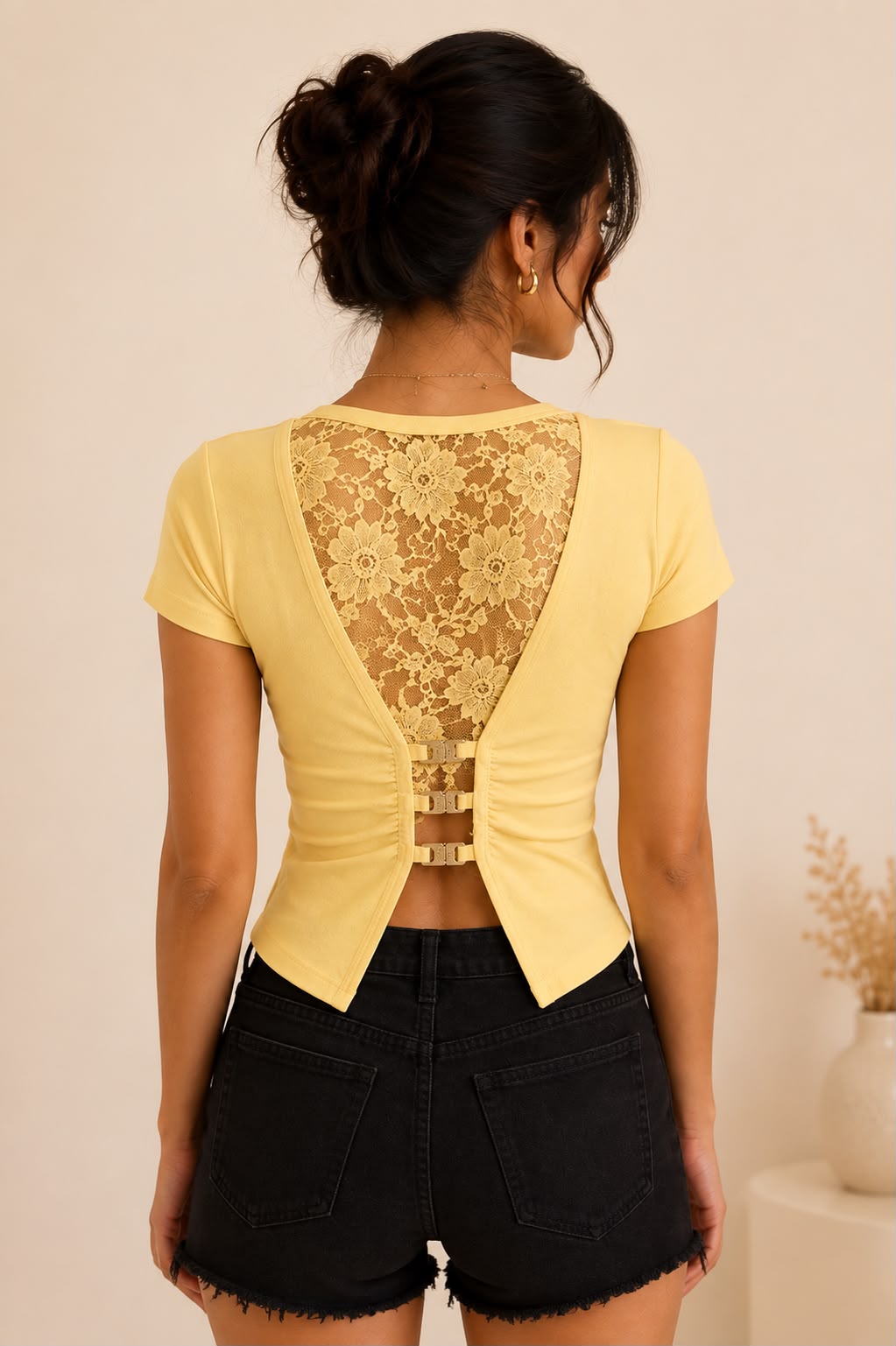 Luna Lace Back Top - Image 1
