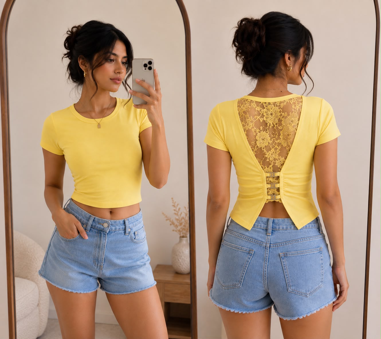 Luna Lace Back Top - Image 2