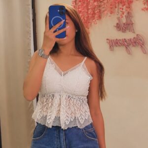 Pastel Green Peplum Top - Image 1