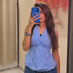Blue Halter Top - Image 1