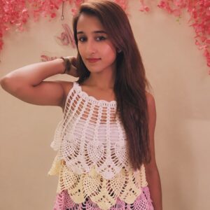Tricolor Crochet Top - Image 2
