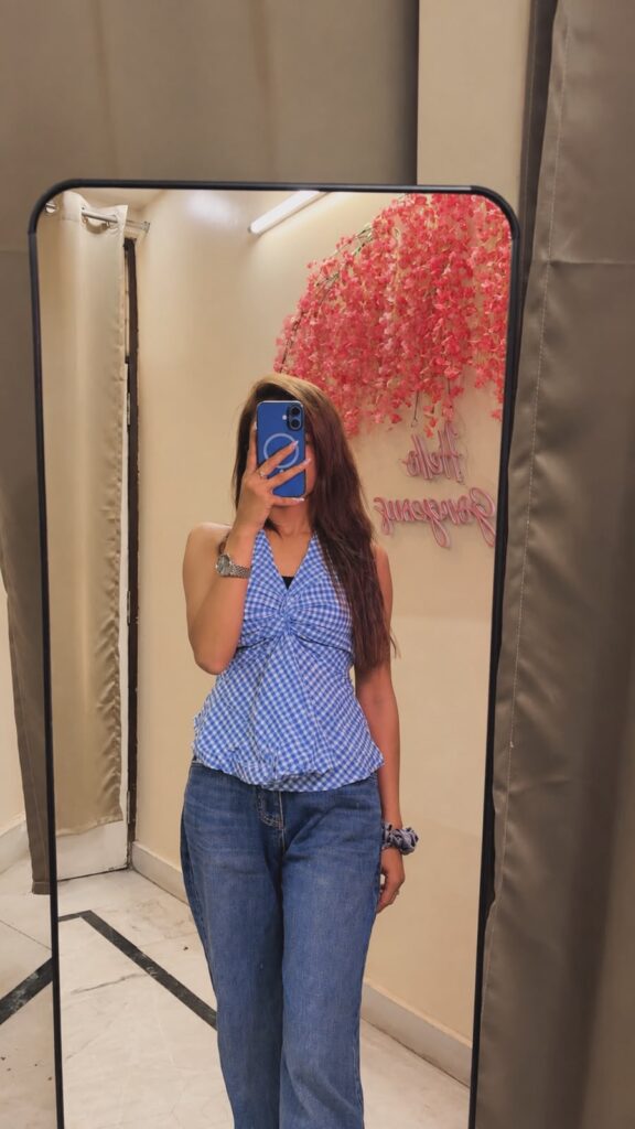 Blue Halter Top
