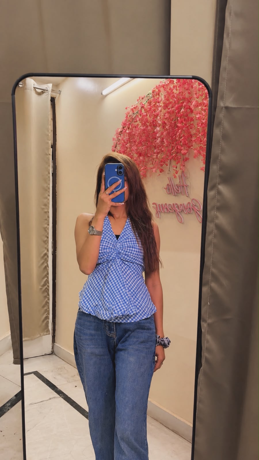 Blue Halter Top - Image 2