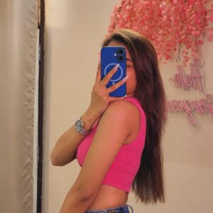 Pink Ribbed Crop Top - Image 2