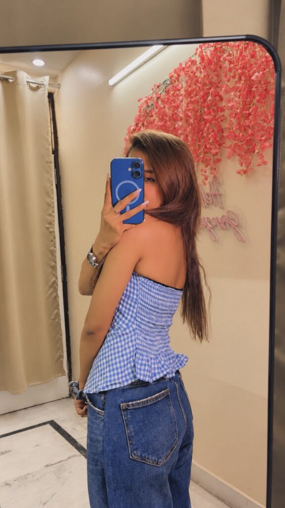 Blue Halter Top