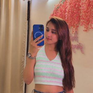 Mint Striped Halter Top - Image 2