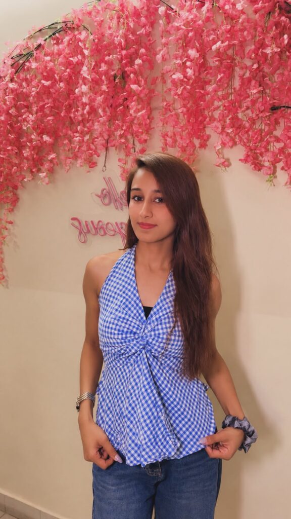 Blue Halter Top