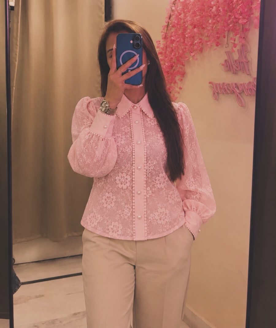 ROSE JARDIN EMBROIDERED SHIRT - Image 1