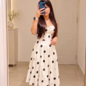 Polka Delia Midi Dress