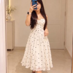 Polka Delia Midi Dress - Image 4
