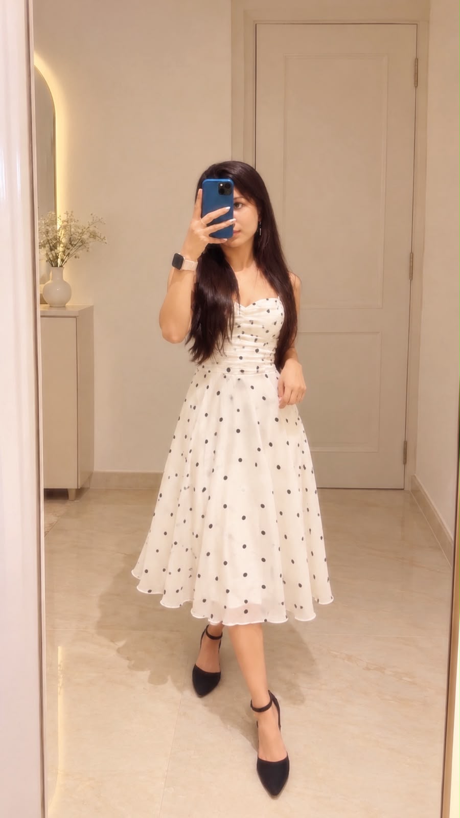 Polka Delia Midi Dress - Image 4