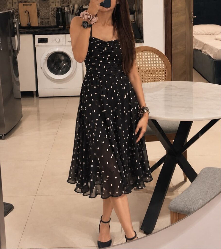 Polka Delia Midi Dress