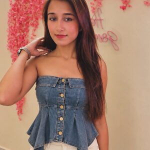 Denim Peplum Top - Image 5